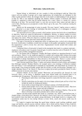 Motivation. Cultural diversity