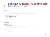 Direct3D transformacijos 12 puslapis