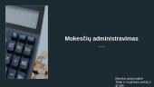 LR mokesčių administravimas