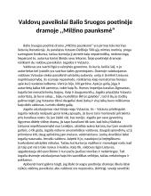 Valdovų paveikslai Balio Sruogos poetinėje dramoje ,,Milžino paunksmė”