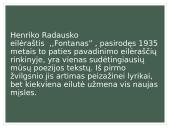Henriko Radausko eilėraščio „Fontanas“ analizė 2 puslapis