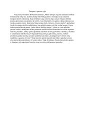 Žmogaus ir gamtos ryšys (remtasi Donelaičiu)