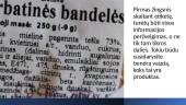 Ką rodo maisto produktų etiketė 9 puslapis