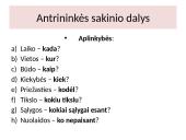 Sakinio dalių kartojimas 8 puslapis