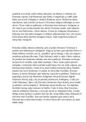 Sofoklis ,,Antigonė". Aprašymas 3 puslapis
