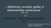 Elektros srovės galia ir ekonomika namuose