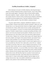 Konfliktų dramatiškumas Sofoklio „Antigonėje“.