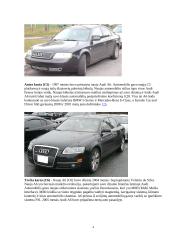 Automobilių techninė charakteristika 4 puslapis