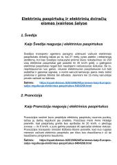Elektrinių paspirtukų taisyklės kitose šalyse