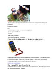 Kas yra kondensatorius? 13 puslapis