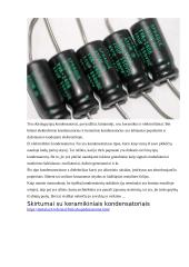 Kas yra kondensatorius? 8 puslapis