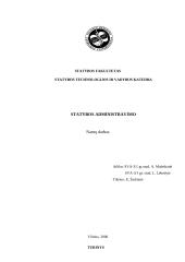 Statybos administravimas