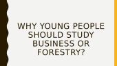 Why young people should study business 20 puslapis