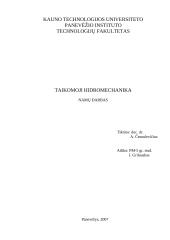 Taikomosios hidromechanikos uždaviniai