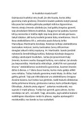 Ar kvaileliai visada kvaili?