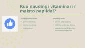 Vitaminai ir maisto papildai. Jų nauda ir žala žmogui 15 puslapis