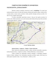 Tarptautinio maršruto sudarymas naudojantis "GoogleMaps"