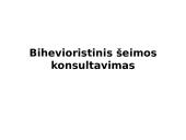 Bihevioristinis šeimų konsultavimas 