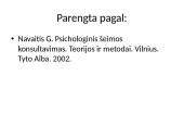 Bihevioristinis šeimų konsultavimas  11 puslapis