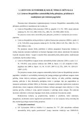 Lietuvos automobilių kelių tinklas, jo plėtros tendencijos ir ypatybės 4 puslapis