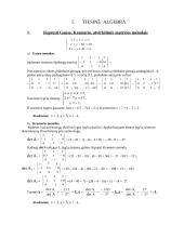 Tiesinė algebra, matricos 2 puslapis