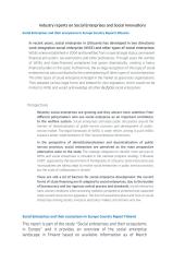 Industry report on social enterprises and innovations