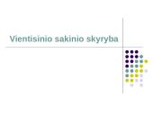  Vientisinio sakinio skyryba-taisyklės