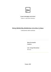 Kietų dielektrikų dielektrinės skvarbos analizė