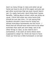 Free time vs homework 2 puslapis