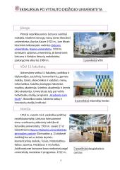 Ekskursija po VDU 2 puslapis