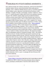 Ekskursija po VDU 4 puslapis