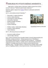 Ekskursija po VDU 8 puslapis