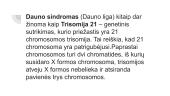 Dauno sindromas (Dauno liga) 2 puslapis