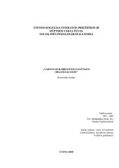 Vadovo ir darbuotojų santykiai organizacijoje