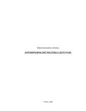 Antimonopolinė politika. Referatas 1 puslapis