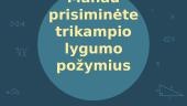 Trikampio lygumo požymiai 8 puslapis