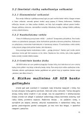 Verslo rizika ir verslo rizikos mažinimo galimybės: SEB bankas 16 puslapis