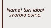 Kas sieja žmogų su gimtaisiais namai 7 puslapis