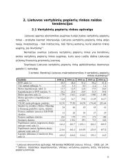 Vertybinių popierių rinkos raidos tendencijos 11 puslapis