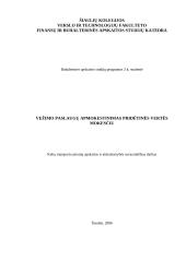 Vežimo paslaugų apmokestinimas pridėtinės vertės mokesčiu