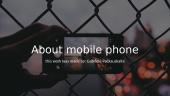 About mobile phone