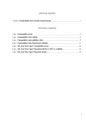 Trumpalaikio turto finansavimas AB "East West Agro" 2 puslapis