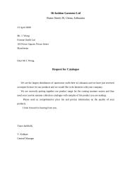 Business letters examples