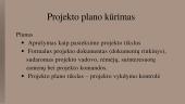 Projekto gyvavimo ciklas. Planavimo etapas 12 puslapis