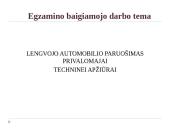 Lengvojo automobilio paruošimas privalomajai techninei apžiūrai 2 puslapis