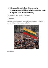 Išplėstinis pamokos planas: Lietuvos valstybės ir tautinė vėliava 20 puslapis