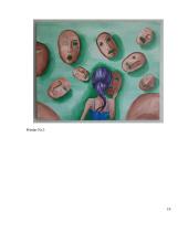 Tapybos darbas ,,Realybė po kauke'' 19 puslapis