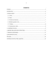 Uždarosios akcinės bendrovės „Miegančioji gražuolė“ verslo planas 2 puslapis