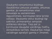 S. Daukanto, A. Baranausko ir Maironio romantizmas 8 puslapis