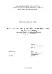 Verslo etika ir jos vaidmuo modernizuojant įmonės valdymą 2 puslapis